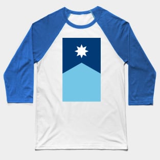 New Minnesota Flag Vertical Baseball T-Shirt